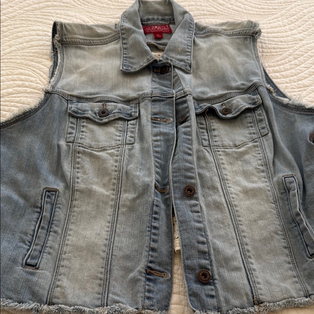 Lucky Brand Denim Vest - Light Blue